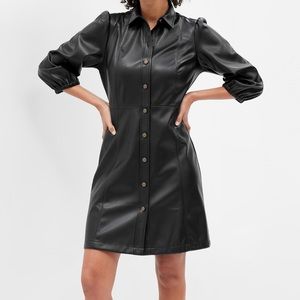 🆕 GAP Vegan Leather Mini Dress